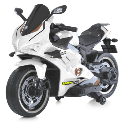 Дитячий електромотоцикл Bambi M 5056 - Білий (EL-1)