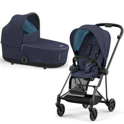 Дитяча коляска 2 в 1 Cybex Mios 4.0 шасі Matt Black - Nautical Blue