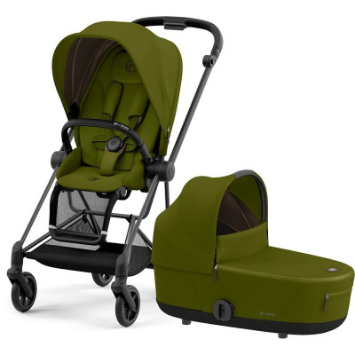 Дитяча коляска 2 в 1 Cybex Mios 4.0 шасі Matt Black - Khaki Green