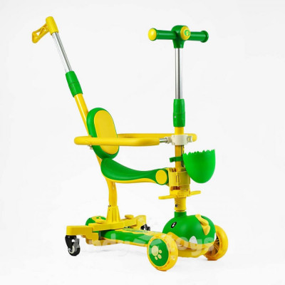 Самокат 5в1 Skyper  колеса PU зі світлом, музика (Укр.Мова) та підсвічування платформи - GL-01966