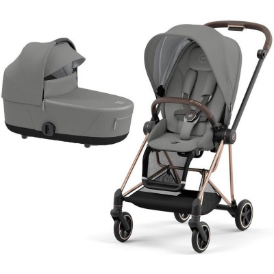 Дитяча коляска 2 в 1 Cybex Mios 4.0 шасі Rose Gold - Mirage Grey