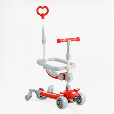 Самокат 5в1 "Skyper"колеса PU зі світлом, музика та підсвічування платформи, с ДОП. КОЛЕСАМИ, захисний бампер - J-08936