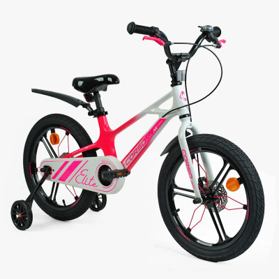 Велосипед 18" дюймів 2-х колісний Corso «Elite»  МАГНІЄВА РАМА, ЛИТІ ДИСКИ, ДИСКОВІ ГАЛЬМА, зібран на 75% - ELT-18091