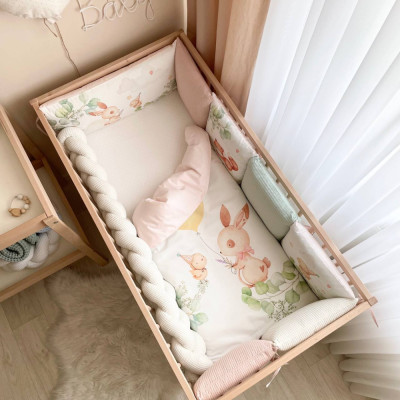 Комплект постільної білизни для новонародженого MSonya Колекція №9 Happy Day - Пудра