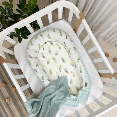 Кокон MSonya Baby Design - Перо м'ята