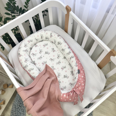 Кокон MSonya Baby Design - Baby сіро-пудровий