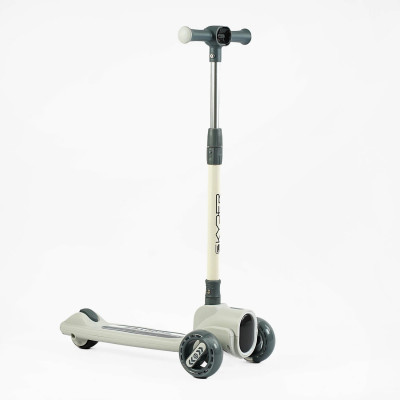 Самокат триколісний Skyper колеса PU 125х47мм зі світлом, УКР. ОЗВУЧУВАННЯ та підсвічування платформи, кермо складне, в коробці - FG-01417