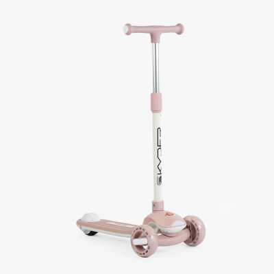 Самокат триколісний Skyper  колеса PU 125х35мм зі світлом, музика та підсвічування платформи, УКРАЇНСЬКЕ ОЗВУЧУВАННЯ, кермо складне, в пакеті - LT-14509