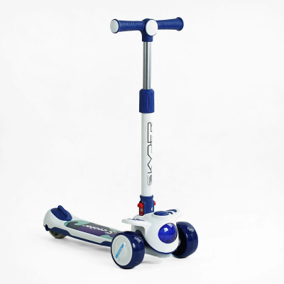 Самокат триколісний Skyper колеса PU 125х40мм зі світлом, українське озвучуванння та підсвічування платформи, кермо складне, в пакеті - BS-801