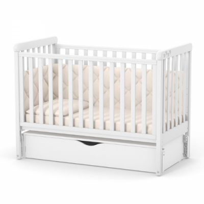 Дитяче ліжечко Верес ЛД12 (з шухлядою) - Білий