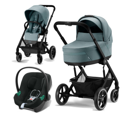 Дитяча коляска 3 в 1 Cybex Balios S Lux - BLK Sky Blue