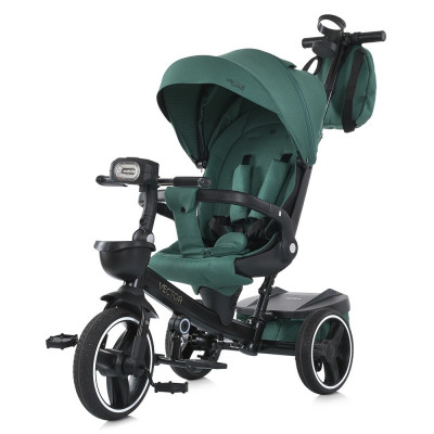 Дитячий трьохколісний велосипед з ручкою El Camino Vector ME 1162 - Green