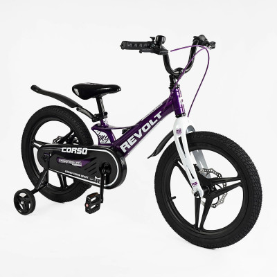 Велосипед 18" дюймів 2-х колісний Corso «REVOLT» MG-18655, МАГНІЄВА РАМА, ЛИТІ ДИСКИ, ДИСКОВІ ГАЛЬМА, зібраний на 75% - MG-18855