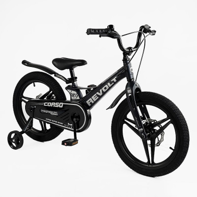 Велосипед 18" дюймів 2-х колісний Corso «REVOLT» MG-18655, МАГНІЄВА РАМА, ЛИТІ ДИСКИ, ДИСКОВІ ГАЛЬМА, зібраний на 75% - MG-18298