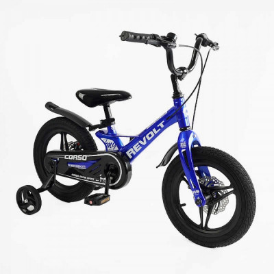 Дитячий велосипед 14" Corso CONNECT MG-14155 МАГНІЄВА РАМА, ЛИТІ ДИСКИ, ДИСКОВІ ГАЛЬМА, зібраний на 75% - MG-14015