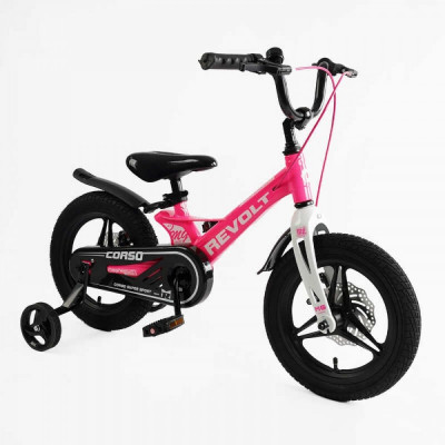 Дитячий велосипед 14" Corso CONNECT MG-14155 МАГНІЄВА РАМА, ЛИТІ ДИСКИ, ДИСКОВІ ГАЛЬМА, зібраний на 75% - MG-14826