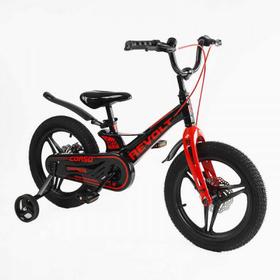Велосипед 16" дюймів 2-х колісний Corso «REVOLT»  МАГНІЄВА РАМА, ЛИТІ ДИСКИ, ДИСКОВІ ГАЛЬМА, зібраний на 75% - MG-16510