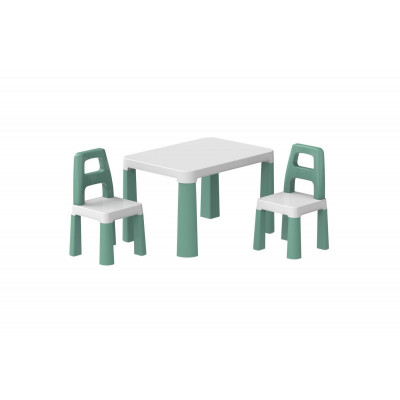 Дитячий стіл з двома стільцями ТехноK - Ментоловий (0440)