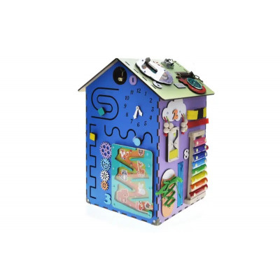 Бізібудинок розвиваючий 55х30х30 см - Різнокольоровий