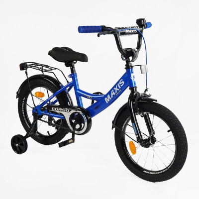 Велосипед 18" дюймів 2-х колісний CORSO MAXIS CL-18922 ручне гальмо, дзвіночок, додаткові колеса, ЗІБРАНИЙ НА 75%, в коробці - CL-18007