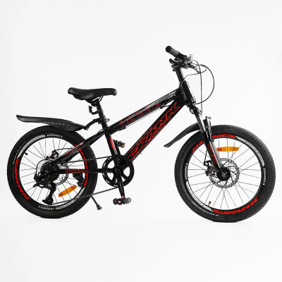 Велосипед Спортивний Corso «SPIRIT» 20" дюймів рама сталева 12``, 7 швидкостей Shimano - CR-20257