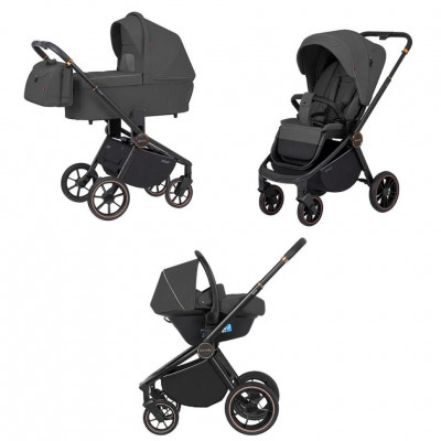 Дитяча коляска універсальна 3 в 1 Epica CARRELLO CRL-8511/1 - Iron Grey 2024