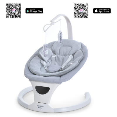 Дитячий заколисуючий центр EL CAMINO ME 1175 SOUL - Light Gray