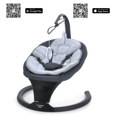 Дитячий заколисуючий центр EL CAMINO ME 1175 SOUL - Dark Gray