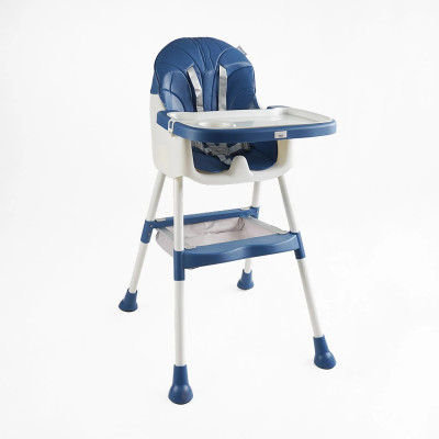 Стільчик для годування  БЕЗ КОЛІС, сталева конструкція, матеріал тканини PU, знімний столик, корзинка, 4 колеса, в коробці - Т-40517