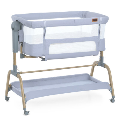 Дитяче приставне ліжечко EL Camino ME 1180-W INTENSE - Gray