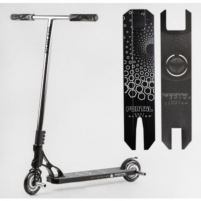 Самокат трюковий  Best Scooter "Portal" HIC-система, ПЕГИ, алюмінієвий диск та дека, колеса PU, d=120мм, ширина керма 58 см - PL-81855