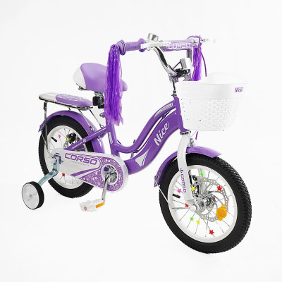 Дитячий двохколісний велосипед 14" "Corso Nice" - NC-14021