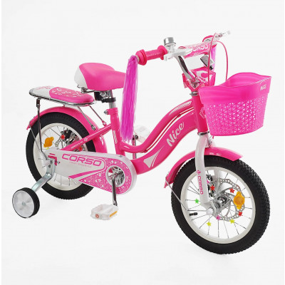 Дитячий двохколісний велосипед 14" "Corso Nice" - NC-14734