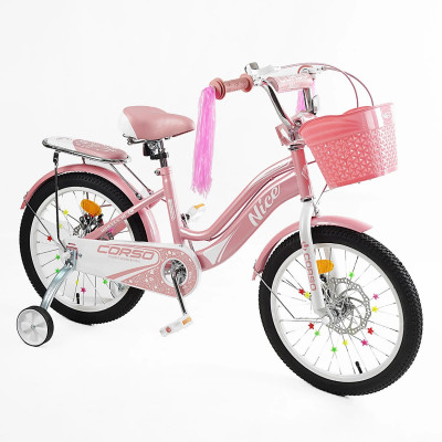 Дитячий двохколісний велосипед 18" "Corso Nice" - NC-18112