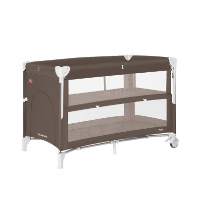 Дитяче приставне ліжечко-манеж Carrello Porta - Chocolate Brown