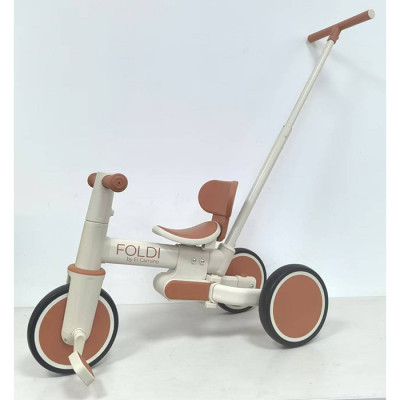 Дитячий трьохколісний велосипед EL Camino ME 1202 FOLDI - Сinnamon Beige