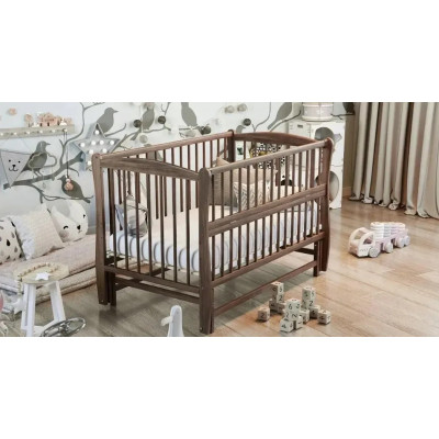 Дитяче ліжечко ДУБОК Еліт без шухляди - Горіх