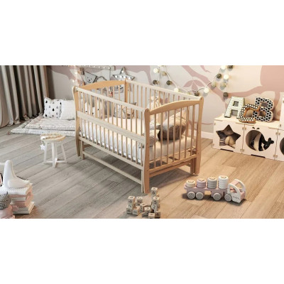 Дитяче ліжечко ДУБОК Еліт без шухляди - Натуральний