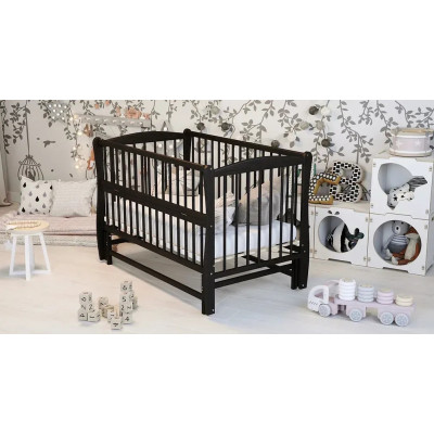 Дитяче ліжечко ДУБОК Еліт без шухляди - Венге