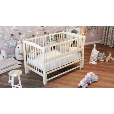 Дитяче ліжечко ДУБОК Еліт без шухляди - Слонова кістка