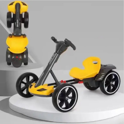 Дитячий електрокарт M 6072 - Жовтий