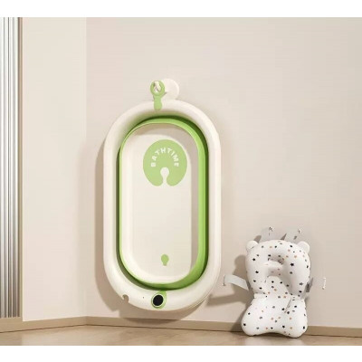 Ванночка дитяча складна Bimbo 0994-28 розмір 76х47*21см, клапан зливу, розкладні ніжки, електронний датчик температури, матрац, в коробці - 1146-53