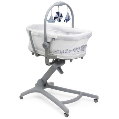 Ліжечко-стільчик 5 в 1 Chicco Baby Hug Pro - White Cream