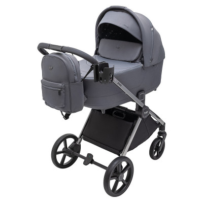 Дитяча коляска 2 в 1 Bair Pixel - PC-02 Graphite Grey