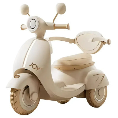 Дитячий електромобіль-трицикл Joy LD-95119 з пультом ДК - Бежевий