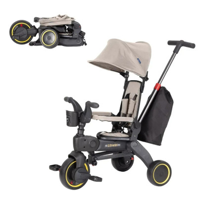 Дитячий триколісний велосипед TILLY COMBI T-392 - Beige