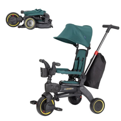 Дитячий триколісний велосипед TILLY COMBI T-392 - Green