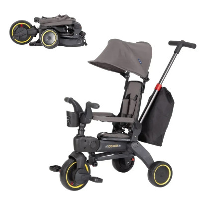 Дитячий триколісний велосипед TILLY COMBI T-392 - Grey