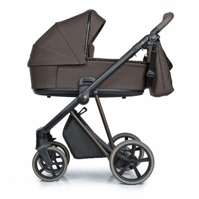 Коляска 2 в 1 Roan Ivi Vintage Collection з амортизацією та вентиляцією люльки - Turkish Coffee Brown