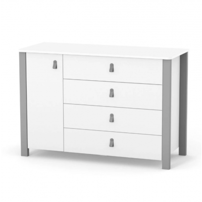 Комод Верес Монако 1200 - Біло-Графітовий